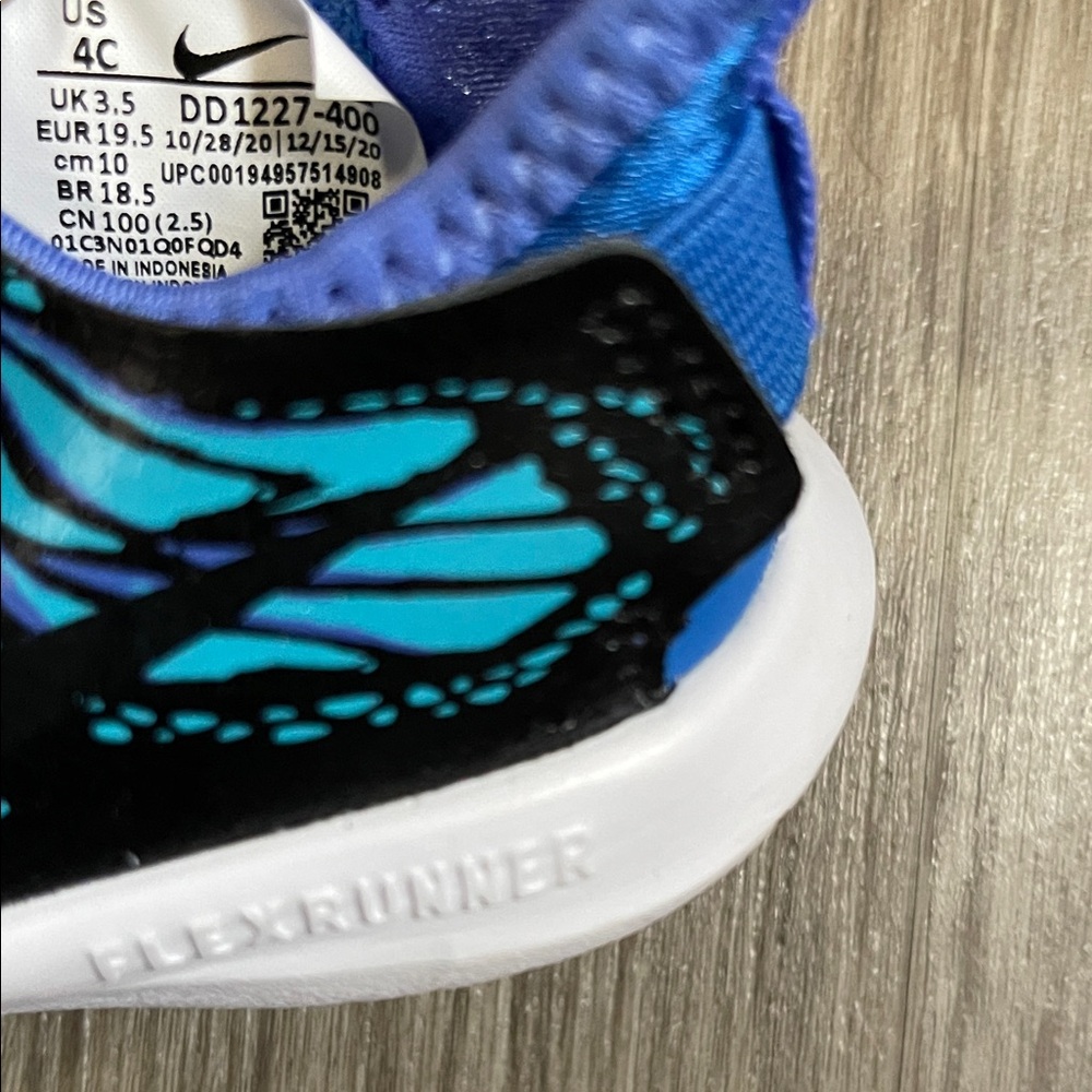 Nike Kids Blue and Black Sneakers Butterly- FINAL PRICE - Picture 5 of 5